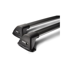 YAKIMA FLUSHBAR CZARNY Aluminiowy bagażnik bazowy na relingi tradycyjne