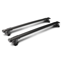 YAKIMA THRUBAR CZARNY Aluminiowy bagażnik bazowy na relingi zintegrowane