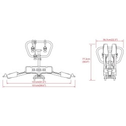 BUZZ RACK SCORPION PRO 3 Bagażnik rowerowy na hak