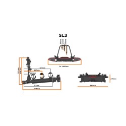 SPINDER SL3 LED wysuwany i składany