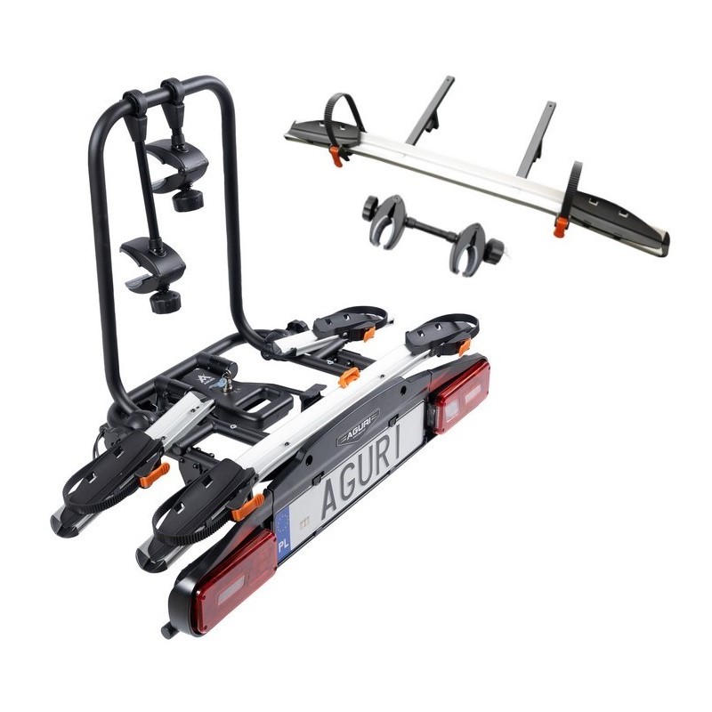 AGURI ACTIVE BIKE PRO 2+1 SREBRNA PLATFORMA ROWEROWA NA HAK