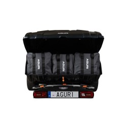 BOX AGURI na hak z bagażnikiem AGURI ACTIVE BIKE 2 Zestaw