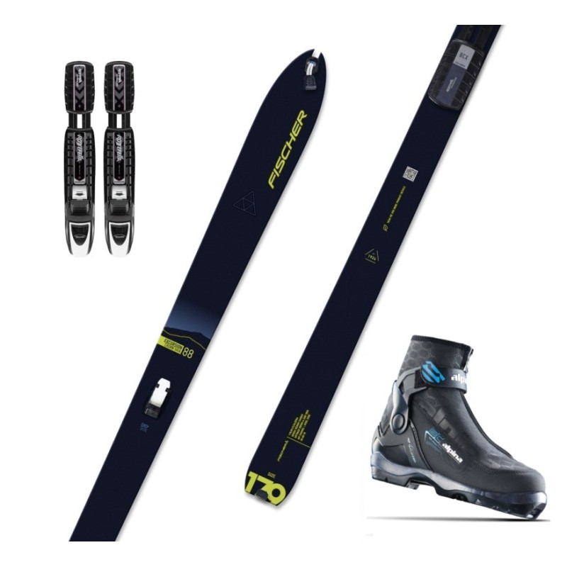 FISCHER EXCURSION 88 + ALPINA BC OUTLANDER EVE + ROTTEFELLA BC AUTO narty backcountry zestaw