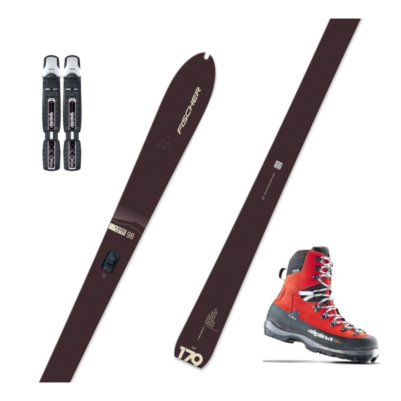 FISCHER S-BUND 98 + ALPINA BC ALASKA + ROTTEFELLA BC MANUAL nart backcountry zestaw