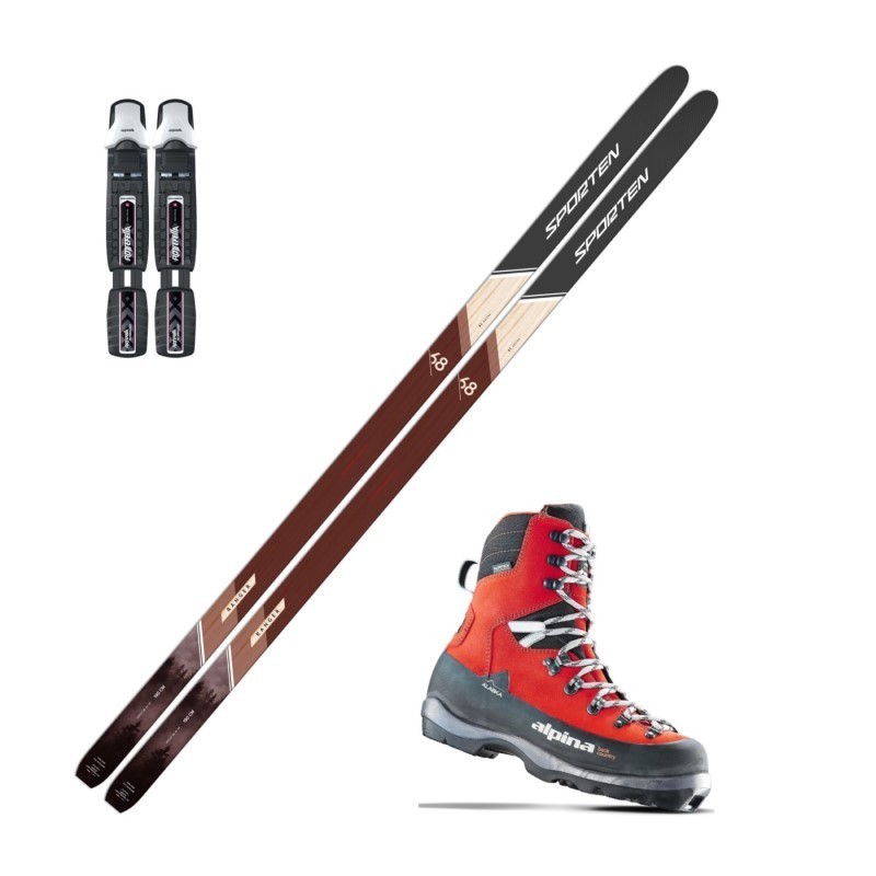SPORTEN RANGER 68 MGE + ALPINA BC ALASKA + ROTTEFELLA BC MANUAL narty backcountry zestaw