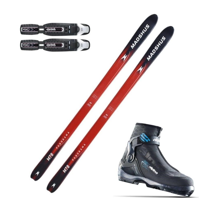 MADSHUS PANORAMA M78 (109 mm) + ALPINA BC OUTLANDER EVE + ROTTEFELLA BC MAGNUM