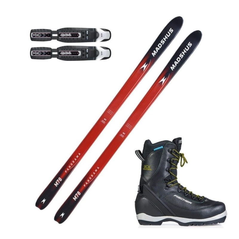 MADSHUS PANORAMA M78 (109 mm) + FISCHER BCX TRANSNORDIC + ROTTEFELLA BC MAGNUM