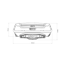 Hapro Boxer L 420 Hexagon Black - Box z platformą na hak czarny matowy