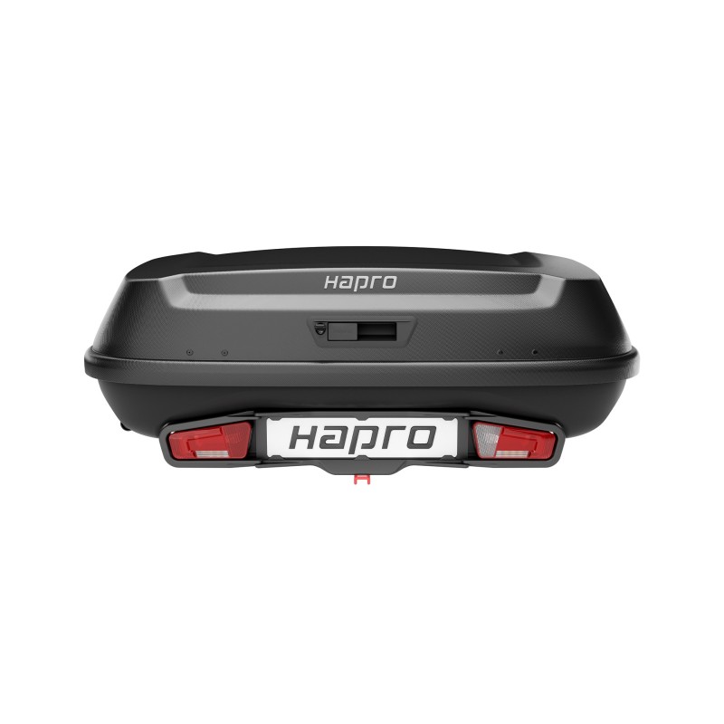 Hapro Boxer L 420 Hexagon Black - Box z platformą na hak czarny matowy