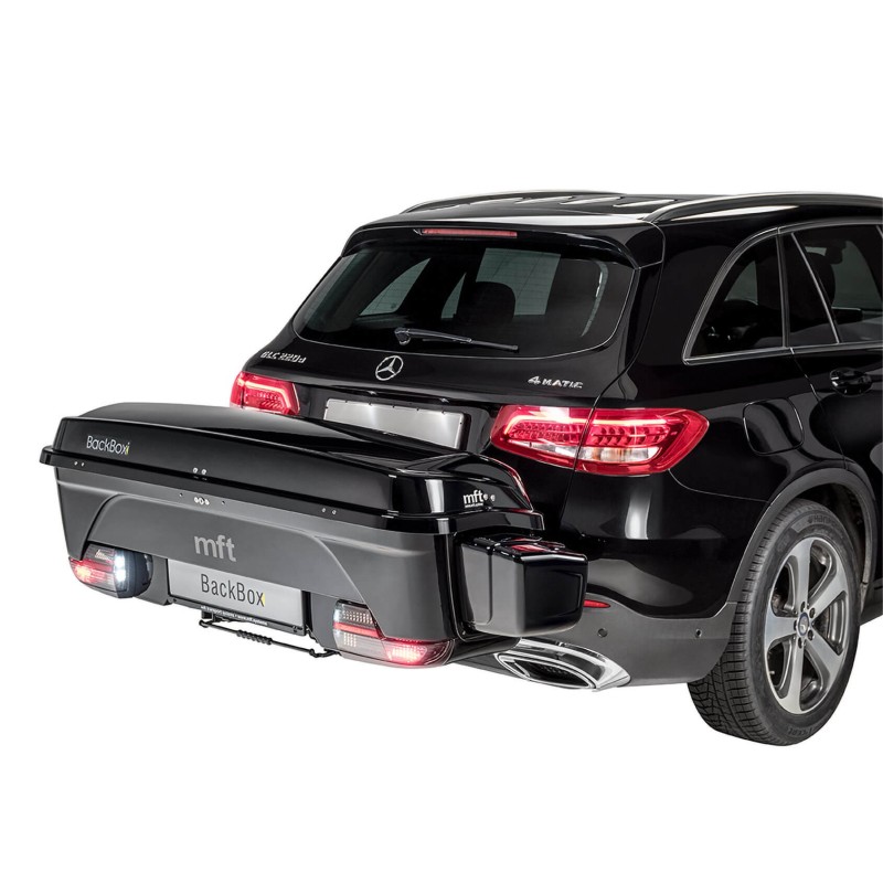 MTF Box na hak z platformą i przedłużkami na narty Czarny