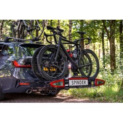 SPINDER SC2 LED Przesuwny i składany bagażnik rowerowy na hak